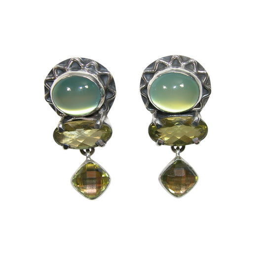 33876 Peridot Sterling Silver Earrings
