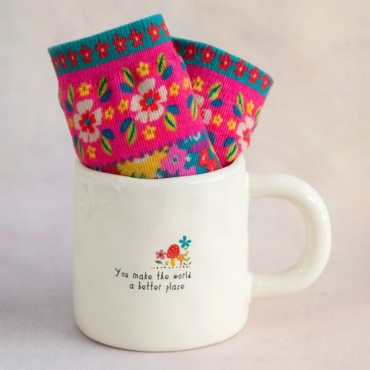 Mug & Sock Gift Set, World Better (GF1713)