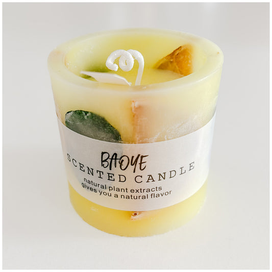 Citrus Bloom Candle, Yellow (GF3163)