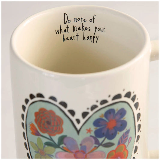 Latte Mug, Heart Happy (GF3266)