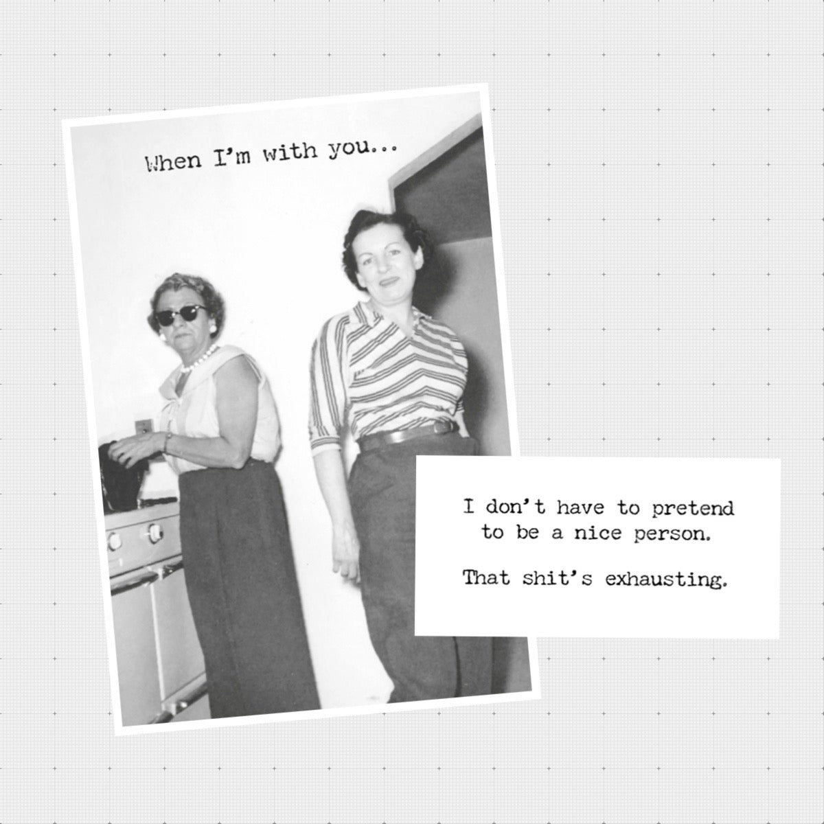 Greeting Card, Exhausting (GF3415)