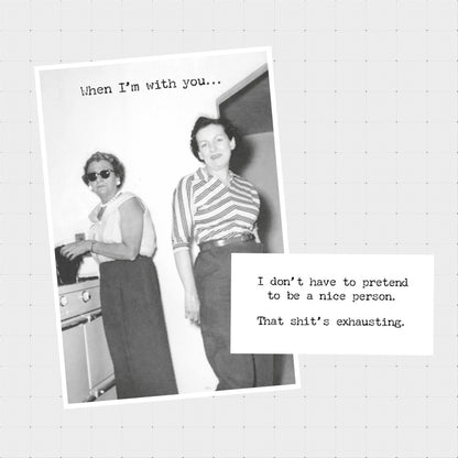 Greeting Card, Exhausting (GF3415)