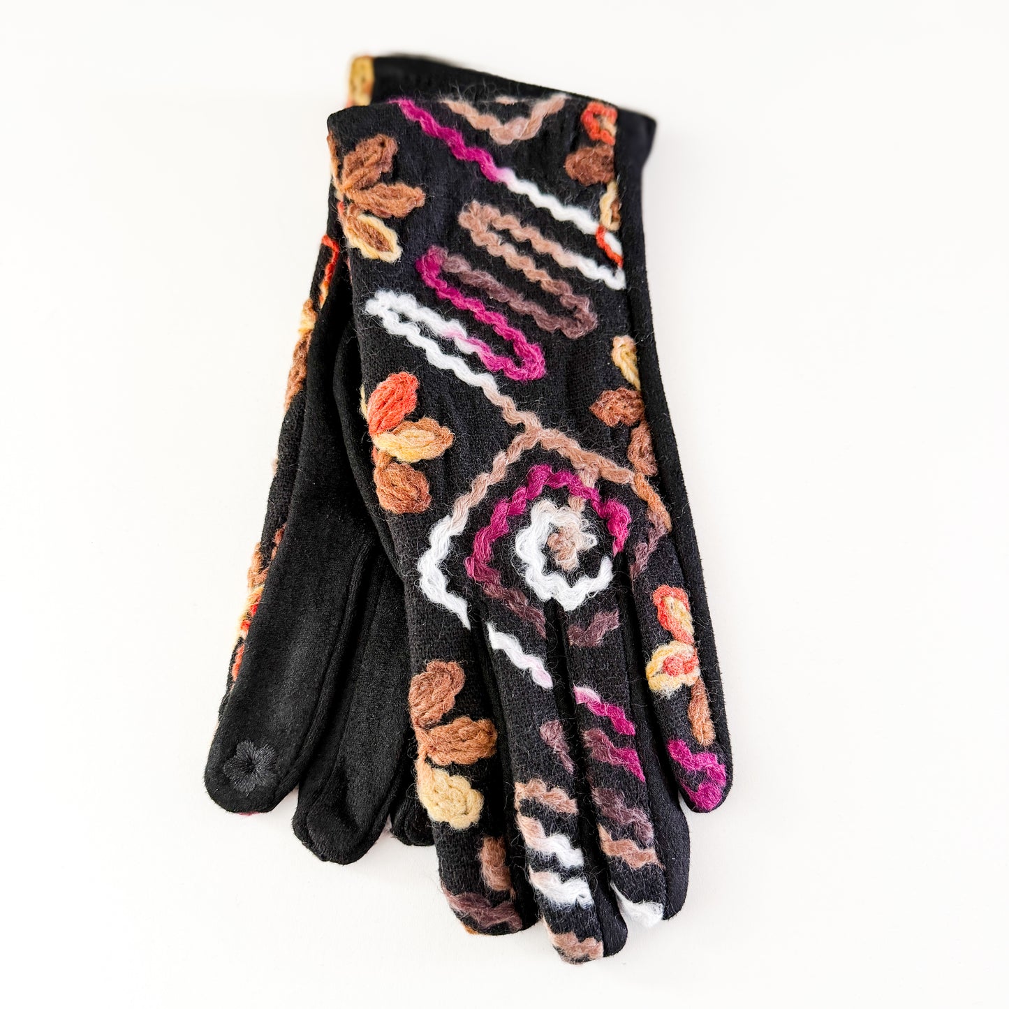 Felted Embroidered Gloves GF3471