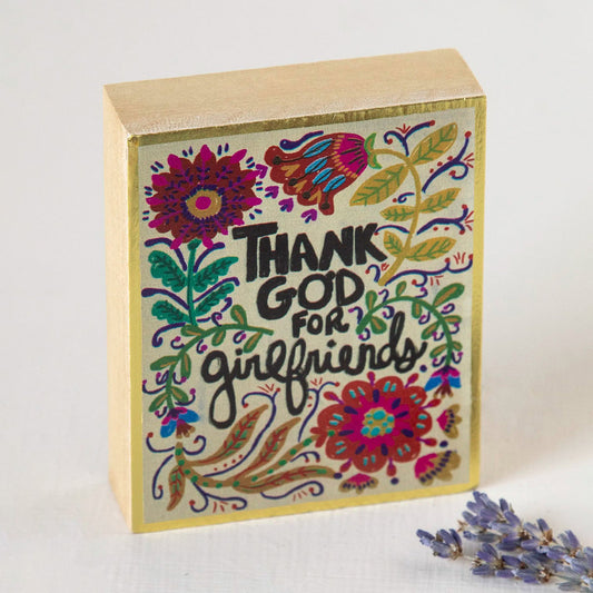 Tiny Block Keepsake, Thank God For Girlfriends GF3719