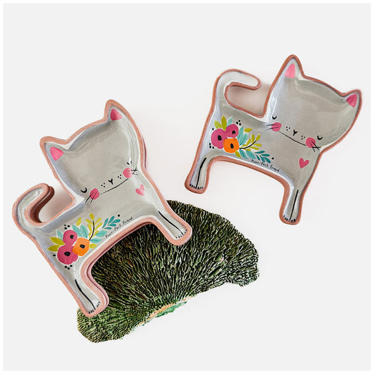 Terracotta Trinket Dish, Purr-Fect Friend (GF3721)