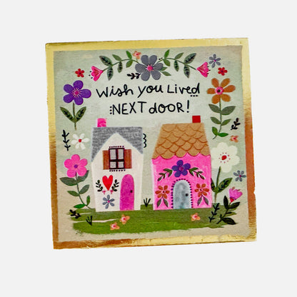 Tiny Block Keepsake, Wish You Lived Next Door GF3736