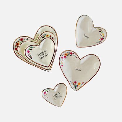 Nesting Heart Trinket Dishes, Set of 3 GF3727