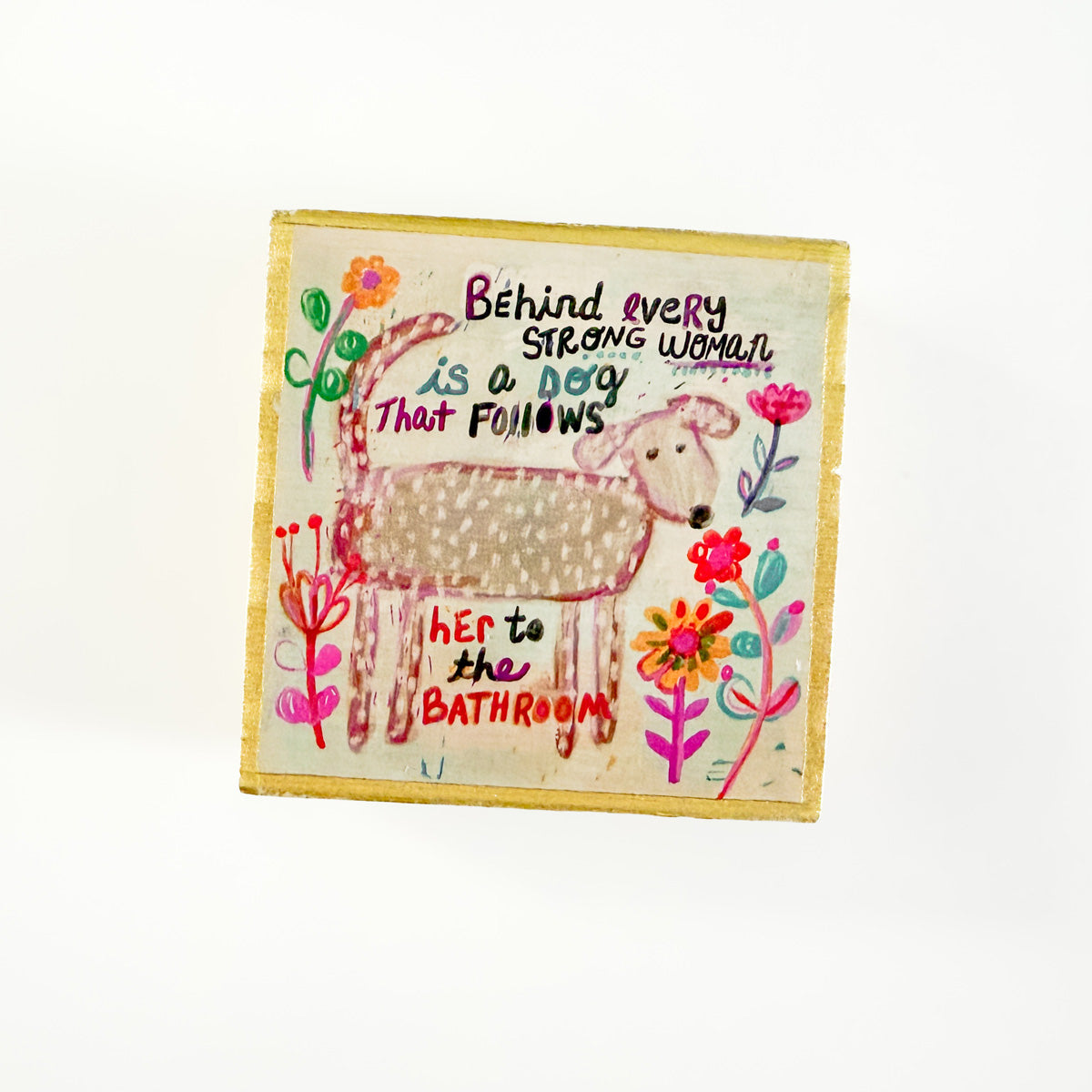 Tiny Block Keepsake, Behind Every Strong Woman GF3740