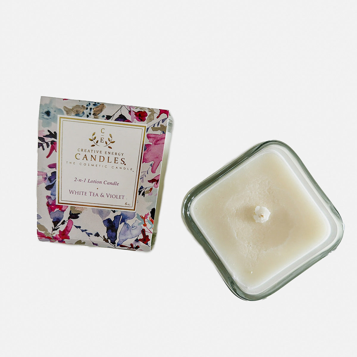 2-in-1 Lotion Candle, White Tea & Violet (GF3855)