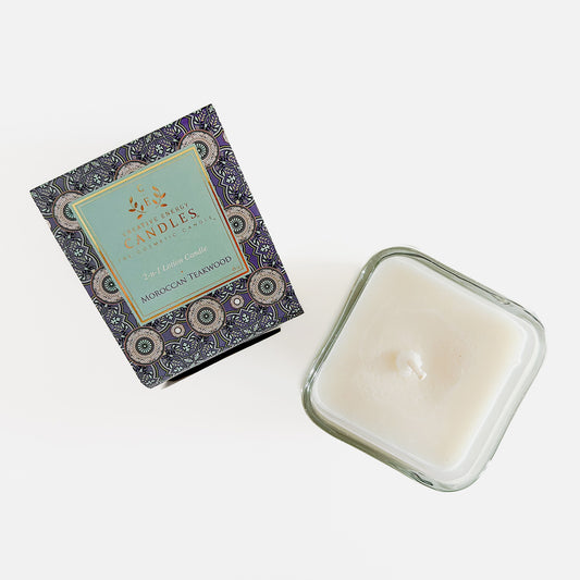 2-in-1 Lotion Candle, Moroccan Teakwood, 10oz (GF4003)