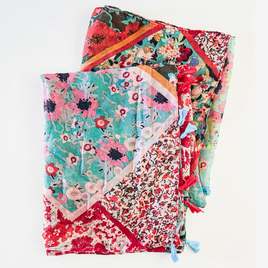 Cotton Scarf, Multi Color (GF3954)