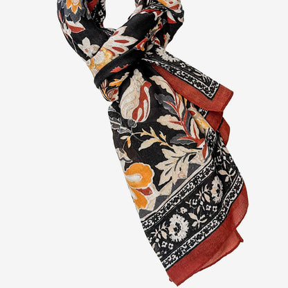 Paisley Scarf GF3983 Blacks and Browns