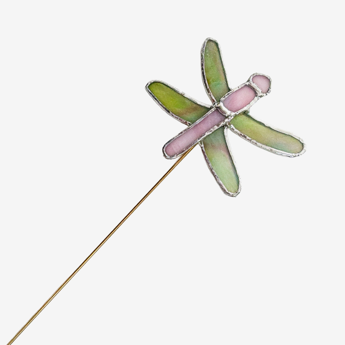 Stained Glass Dragonfly Plant Ornaments by LORI