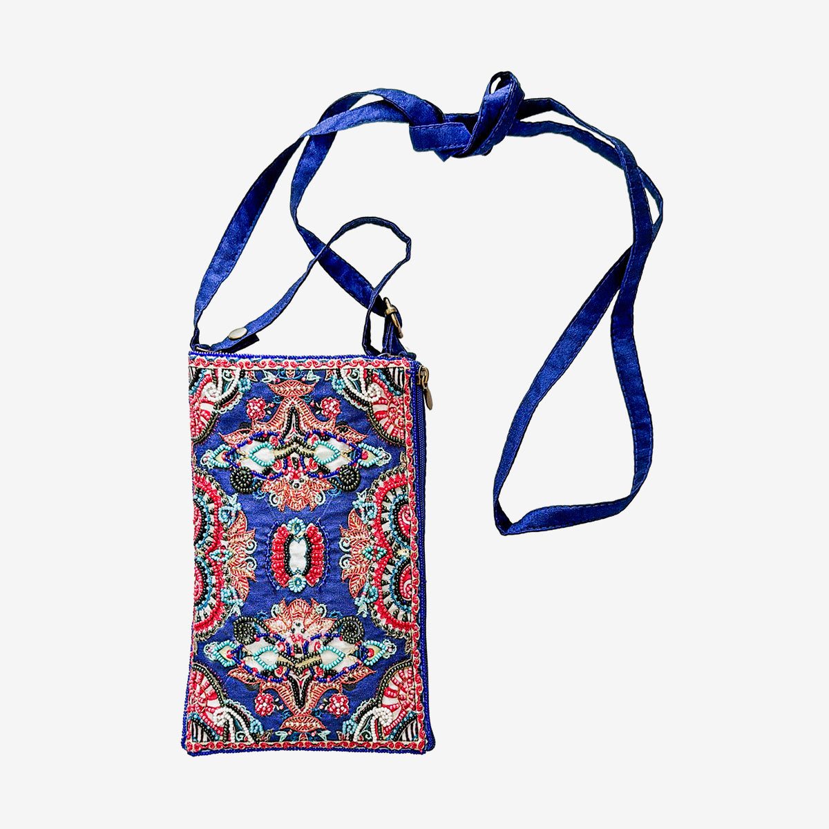 Blue Beaded Crossbody (GF4195)