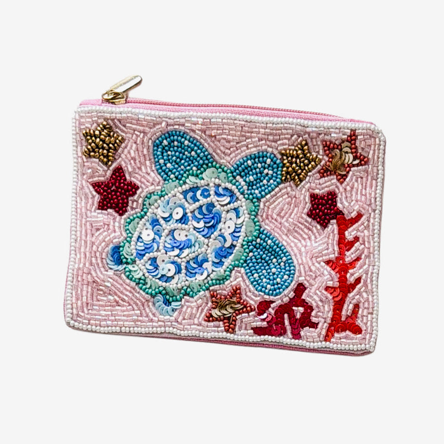 Beaded Coin Purse, Sea Turtle (GF4213)