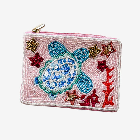 Beaded Coin Purse, Sea Turtle (GF4213)
