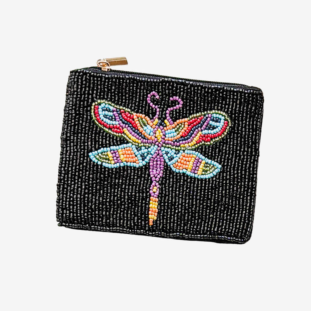 Beaded Coin Purse, Dragonfly (GF4214)
