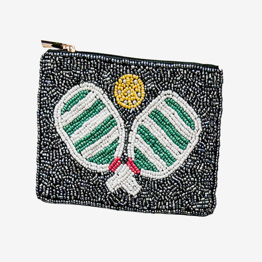 Beaded Coin Purse, Pickleball (GF4223)