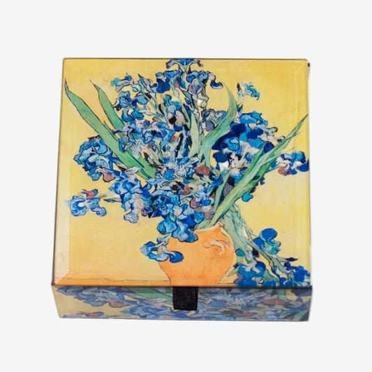Glass Keepsake Box, Van Gogh Irises (GF4293)
