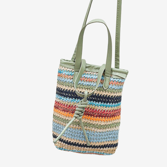 Striped Sling Bag, Sage (GF4372)