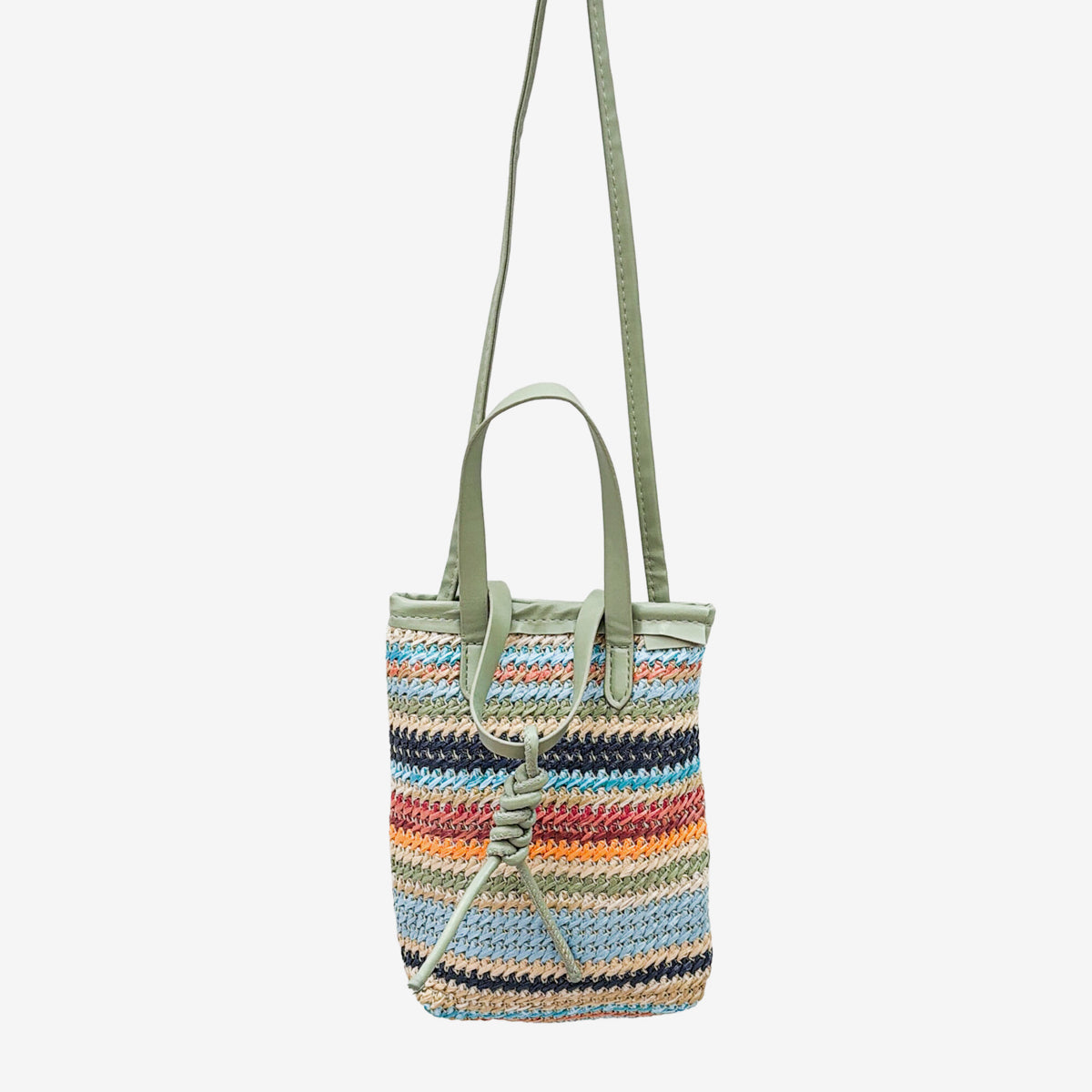 Striped Sling Bag, Sage (GF4372)