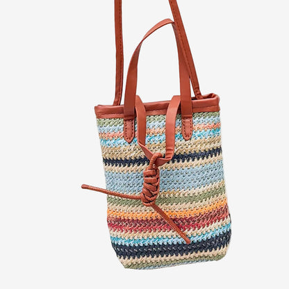 Striped Sling Bag, Rust (GF4373)