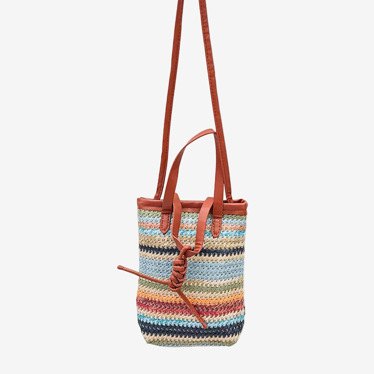 Striped Sling Bag, Rust (GF4373)