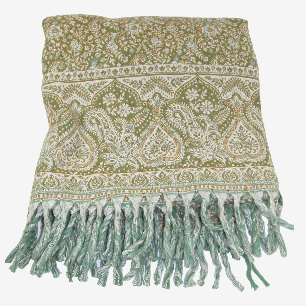 Heavy Woven Green Shawl GF4396