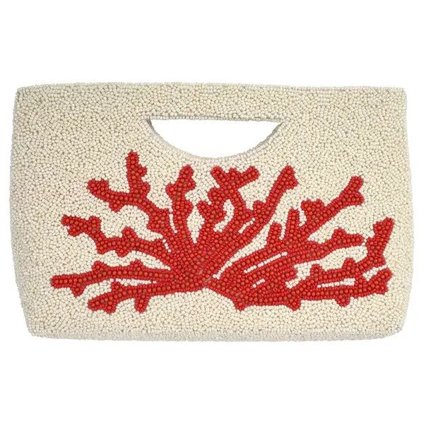 Beaded Clutch GF4803 Coral