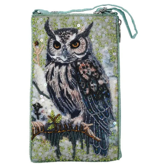 Beaded Crossbody Handbag Cell Phone Case GF4749 Owl