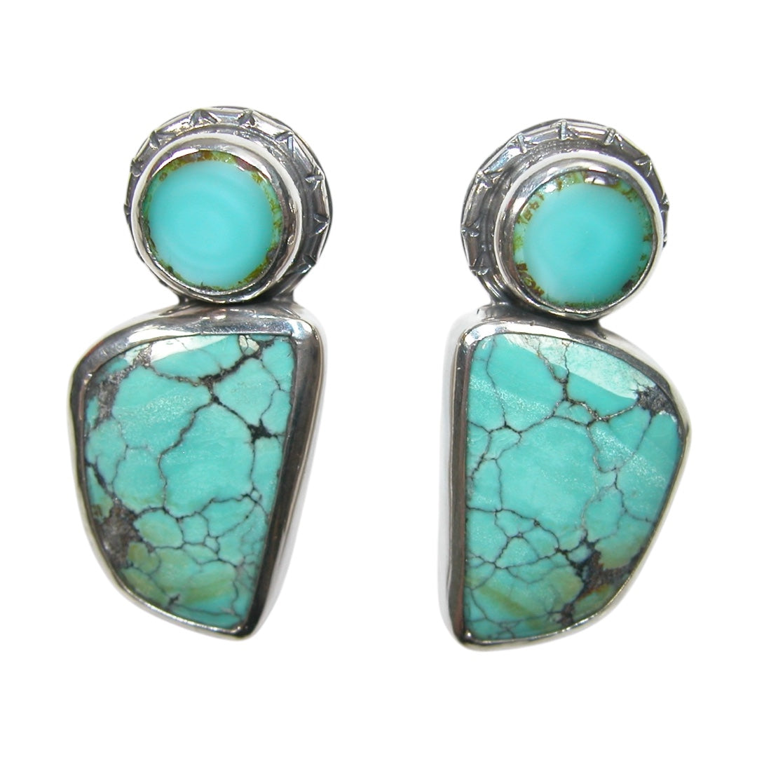 33906A Turquoise Sterling Silver Earrings