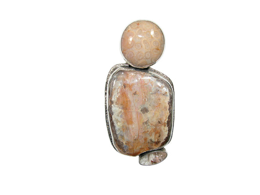 Agate Sterling Silver Pin and Pendant