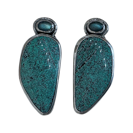 33937 Turquoise Sterling Silver Earrings