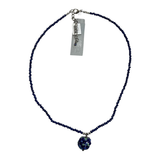 22222 Lapis, Hand Made Glass Necklace