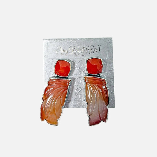 33386E Carnelian Agate Sterling Silver Earrings