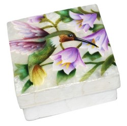 Capiz Shell Box GF5185 Hummingbird