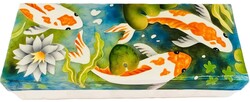 Capiz Shell Box Long Rectangle GF5193 Koi Fish