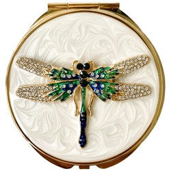 Enamel Compact Mirror GF5198 Dragonfly