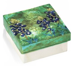 Capiz Shell Box GF5188 Blue Bonnet