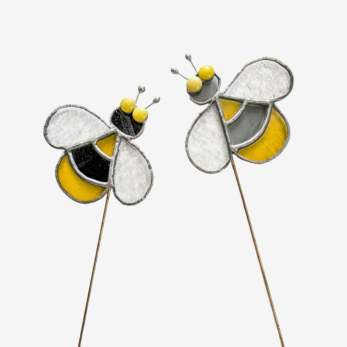 Stained Glass Bee Plant Ornaments by LORI