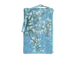 Beaded Crossbody Handbag Cell Phone Case GF5073 Blue Blossoms