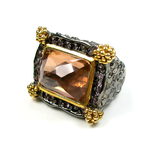 Rose Gold and Pink Sapphire Ring