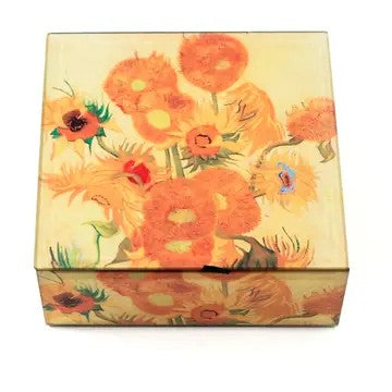 Glass Keepsake Box, Van Gogh Sunflowers (GF4243)