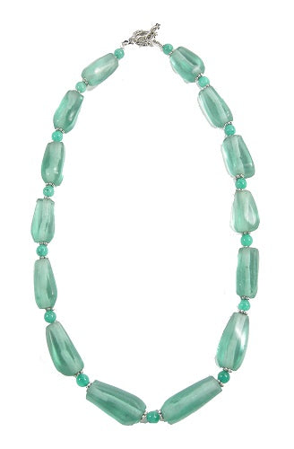 African Glass Agate Necklace