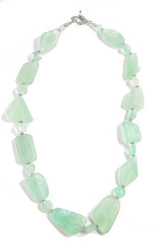 Matte Flourite Bead Necklace
