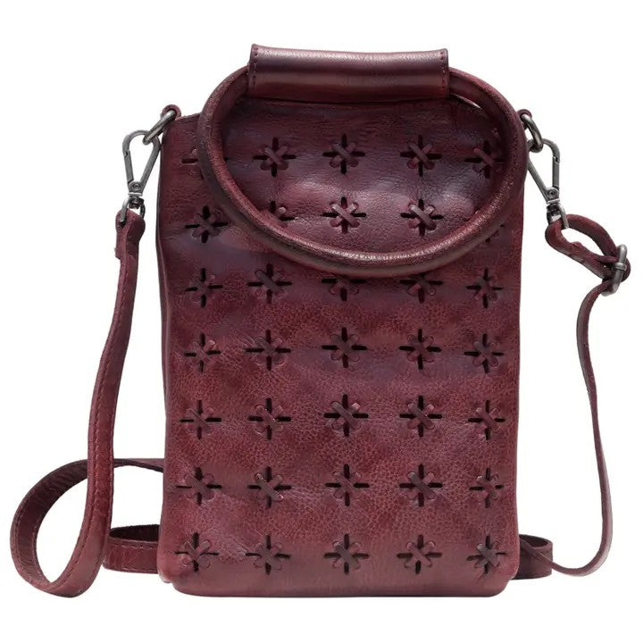 Handcrafted Leather Crossbody Bags GF5044 Wine