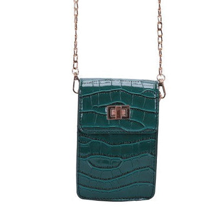 Green Faux Leather GF5158 Cross Body