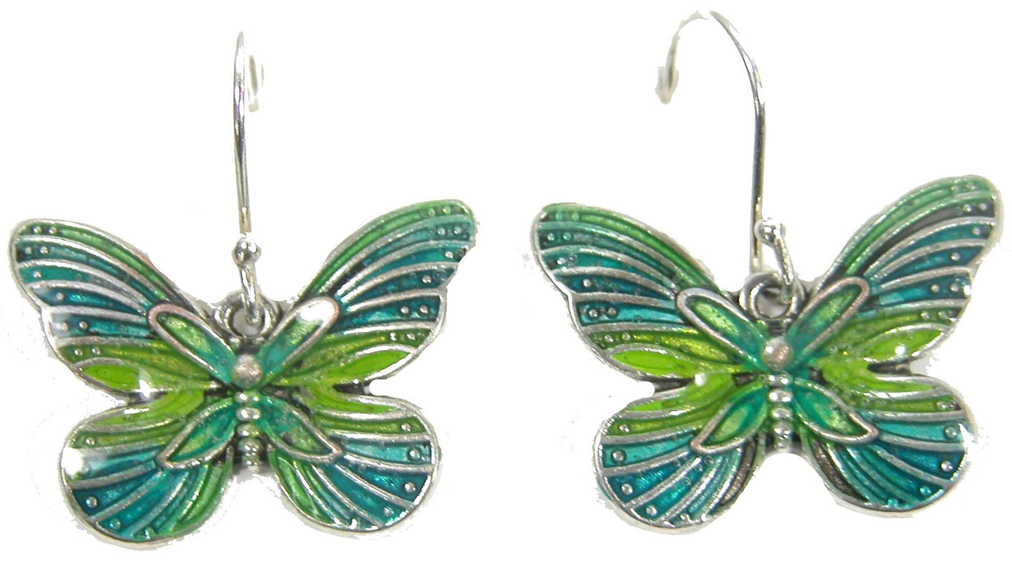 Green Butterfly Earring