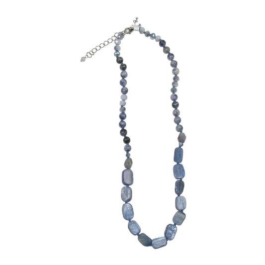Blue Kyanite Beaded Necklace