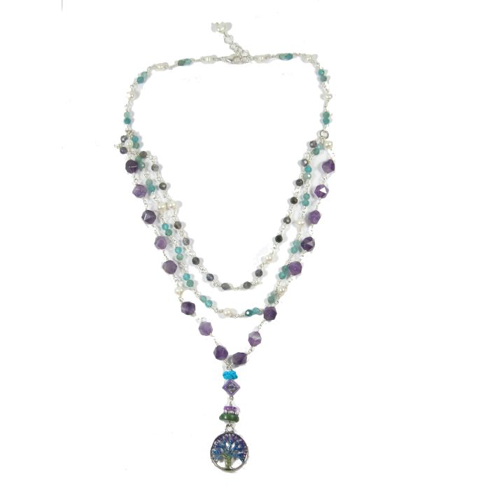 Amethyst pearl necklace best sale